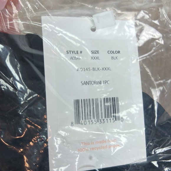 Andie Swim The Santorini One Piece in Black NWT size 3XL - Picture 6 of 6